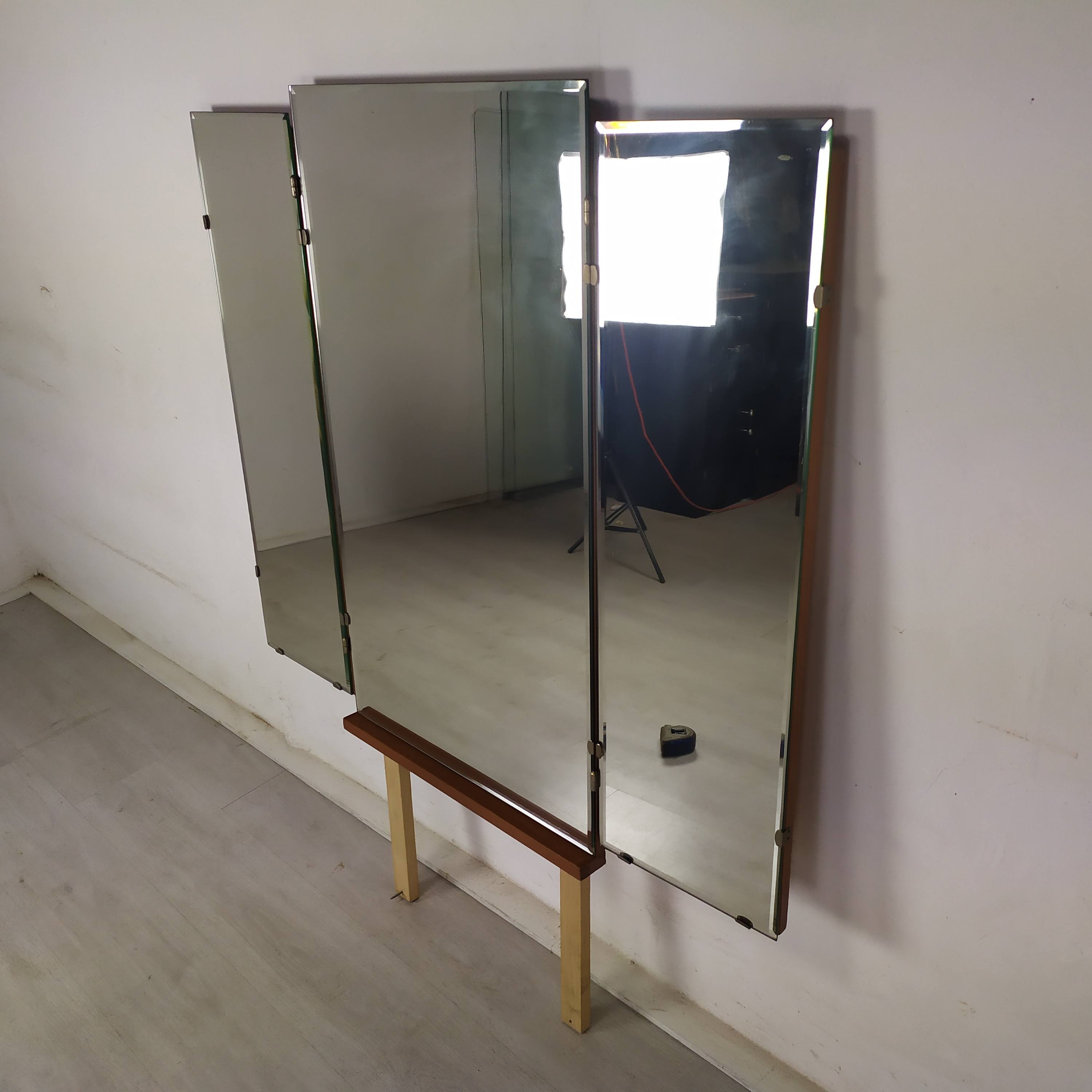 Vintage triptych mirror