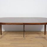 Mid-Century Round Rosewood Dining Table by Severin Hansen for Haslev Furnit