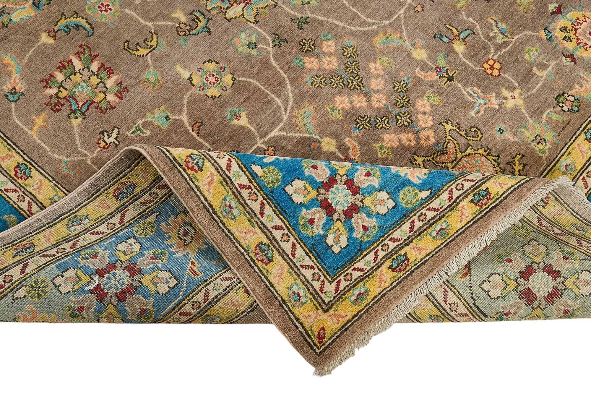 Turkish Handknotted Wool Oushak Rug 193 cm x 308 cm