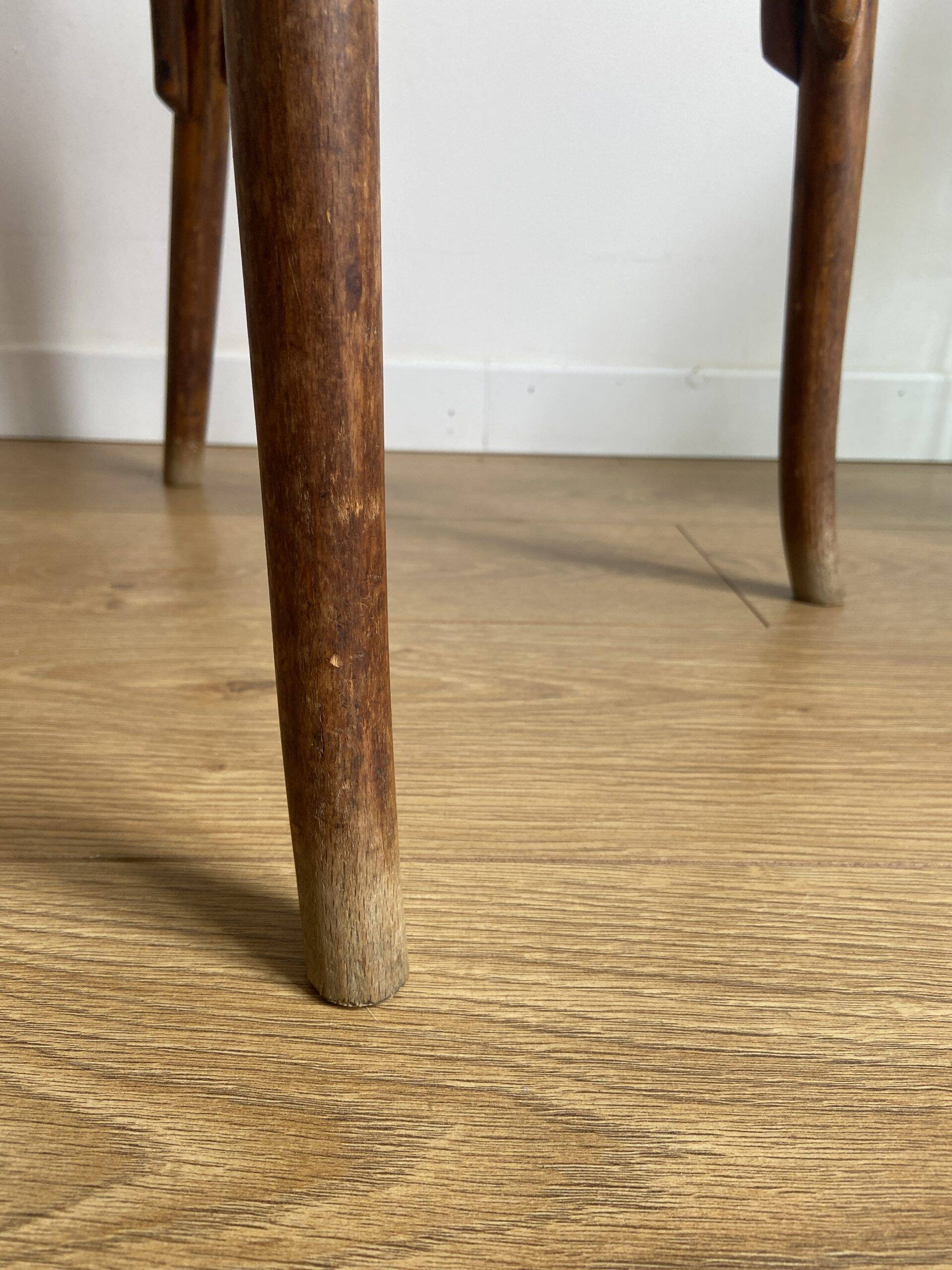 Chaise bistrot baumann bois et assise tissus