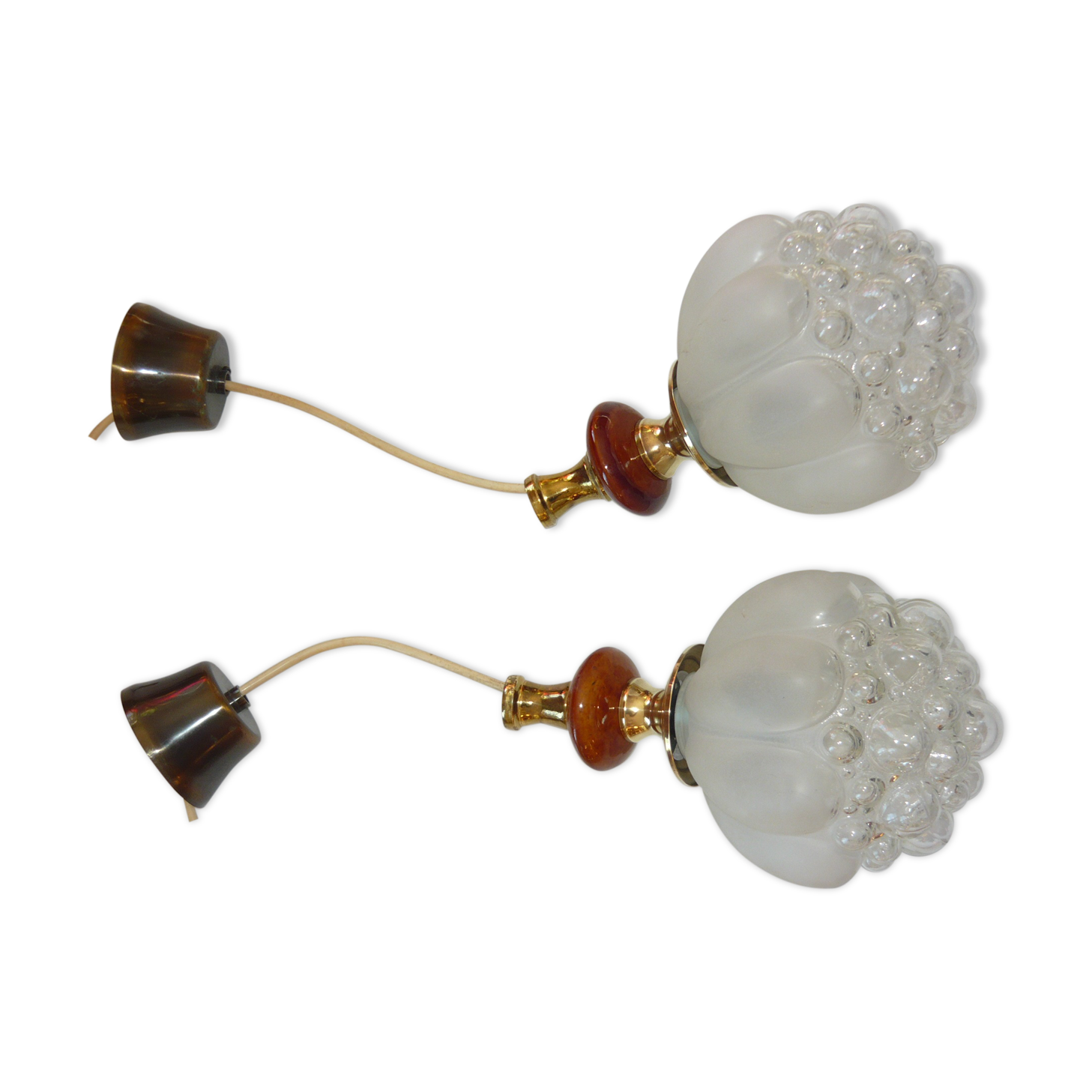 2 bubble hanging lamps Helena Tynell 60