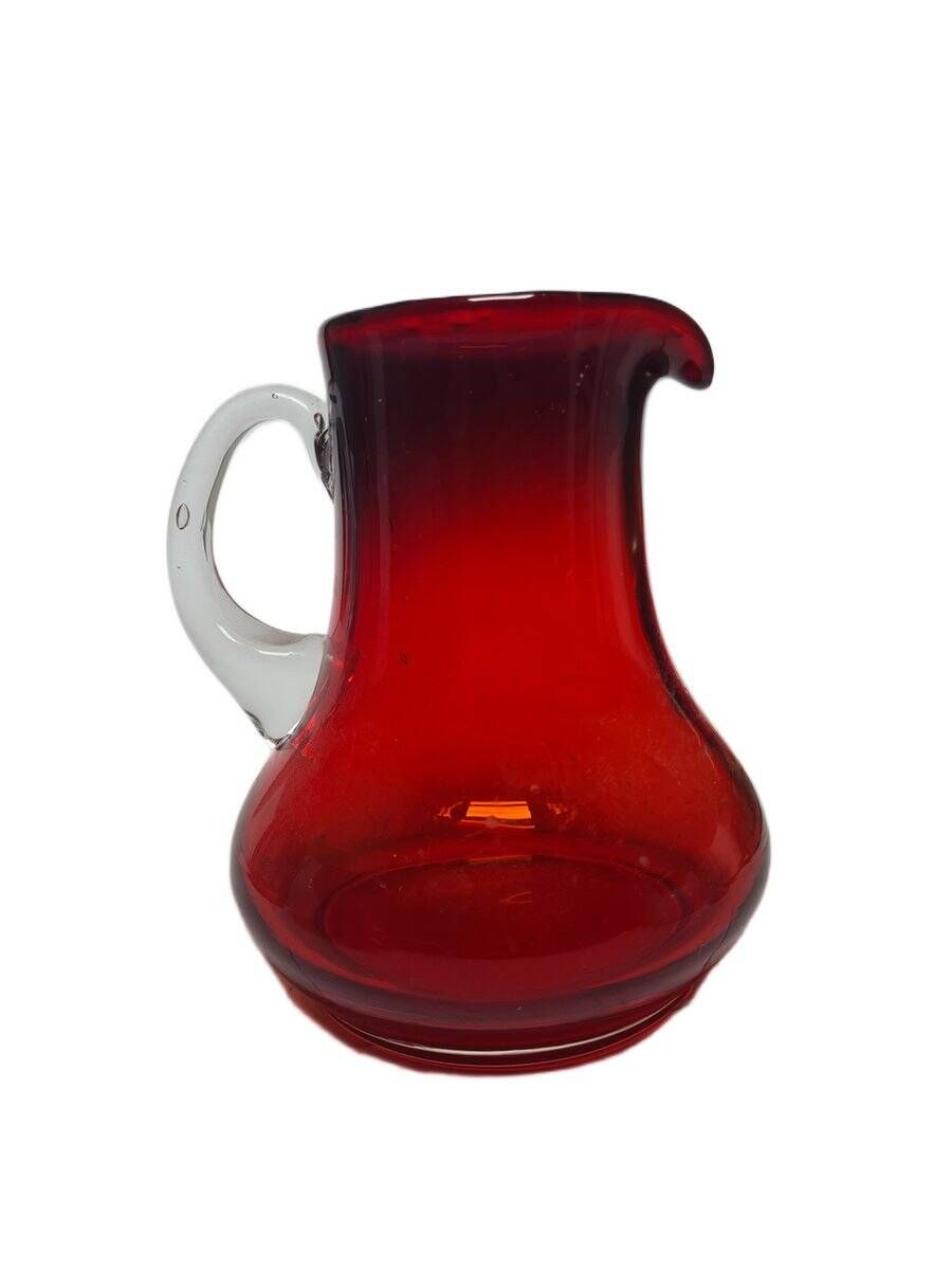 Postmodern jug from Tarnowiec Glassworks, Poland, 1970s
