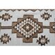 Tapis couloir vintage en laine et coton turc noué à la main blanc 90x307