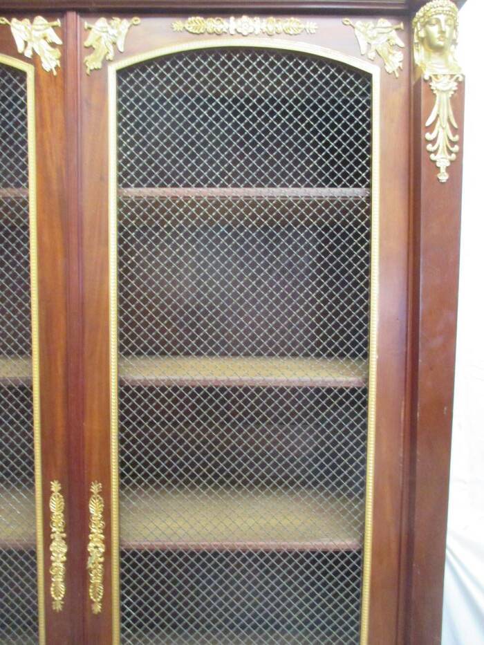 Acajou Library of Cuba Scd Empire decorated with 50 gilded bronzes