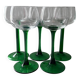Service de 5 verres à vin blanc 