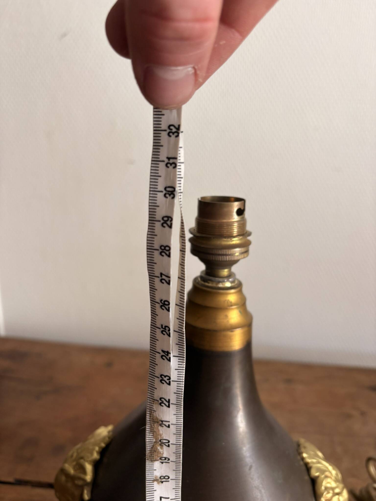 Brass Gold Orientalist Elephant Ram Napoleon III Metal Lamp Base