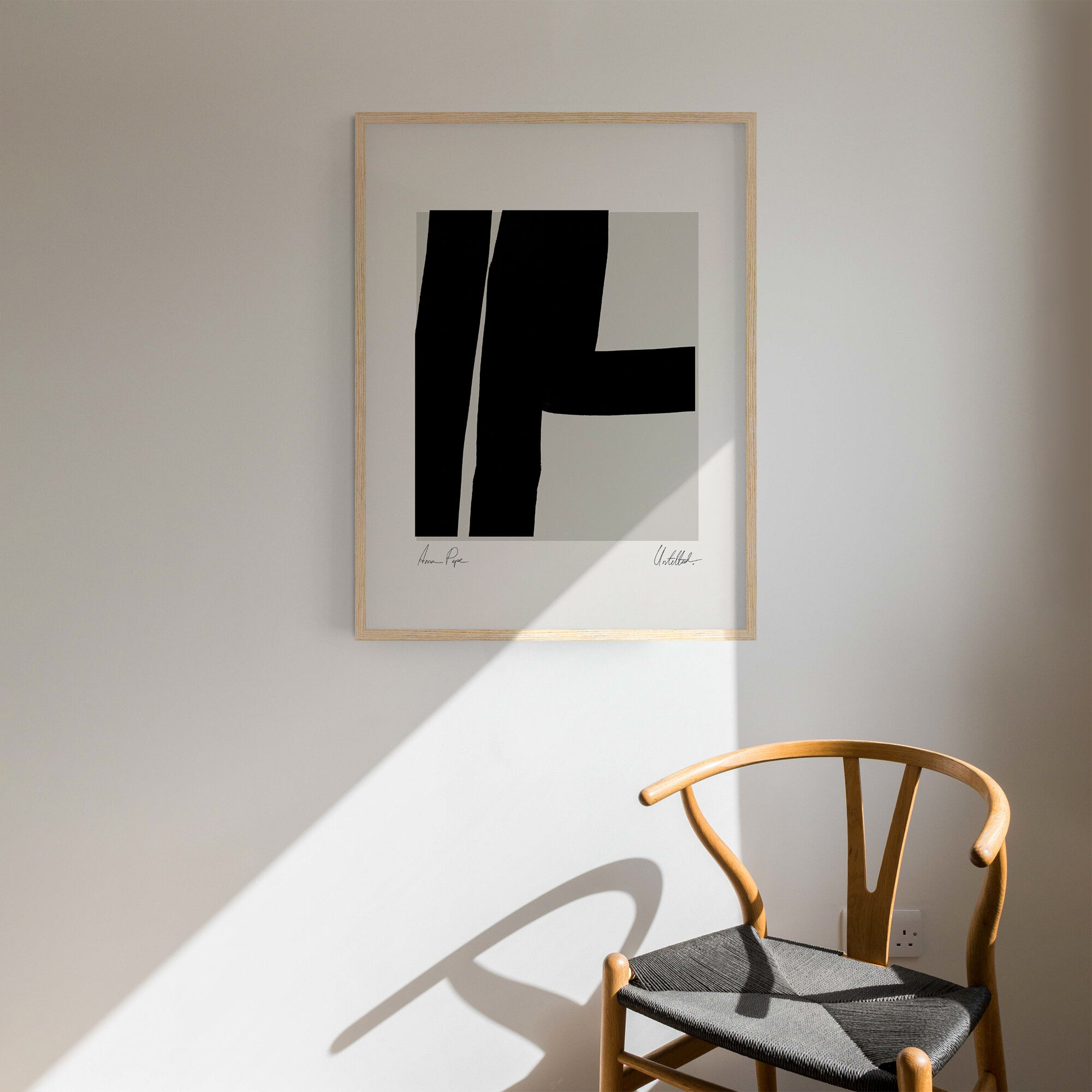 Framed abstract giclee art print 50x70cm