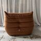 Brown Togo armchair by Michel Ducaroy