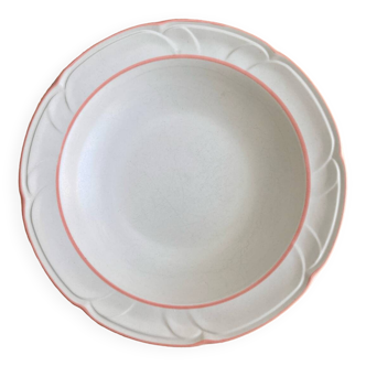 Set of 5 peachwood soup plates