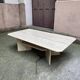 Table basse rectangulaire travertin