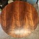 Round rosewood table with extension from the 70s