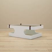 Glass coffee table, Italian design, 1970s, manufactured in Italy