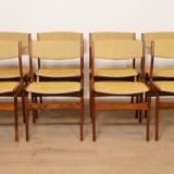 8 dining chairs | rosewood | reupholstered