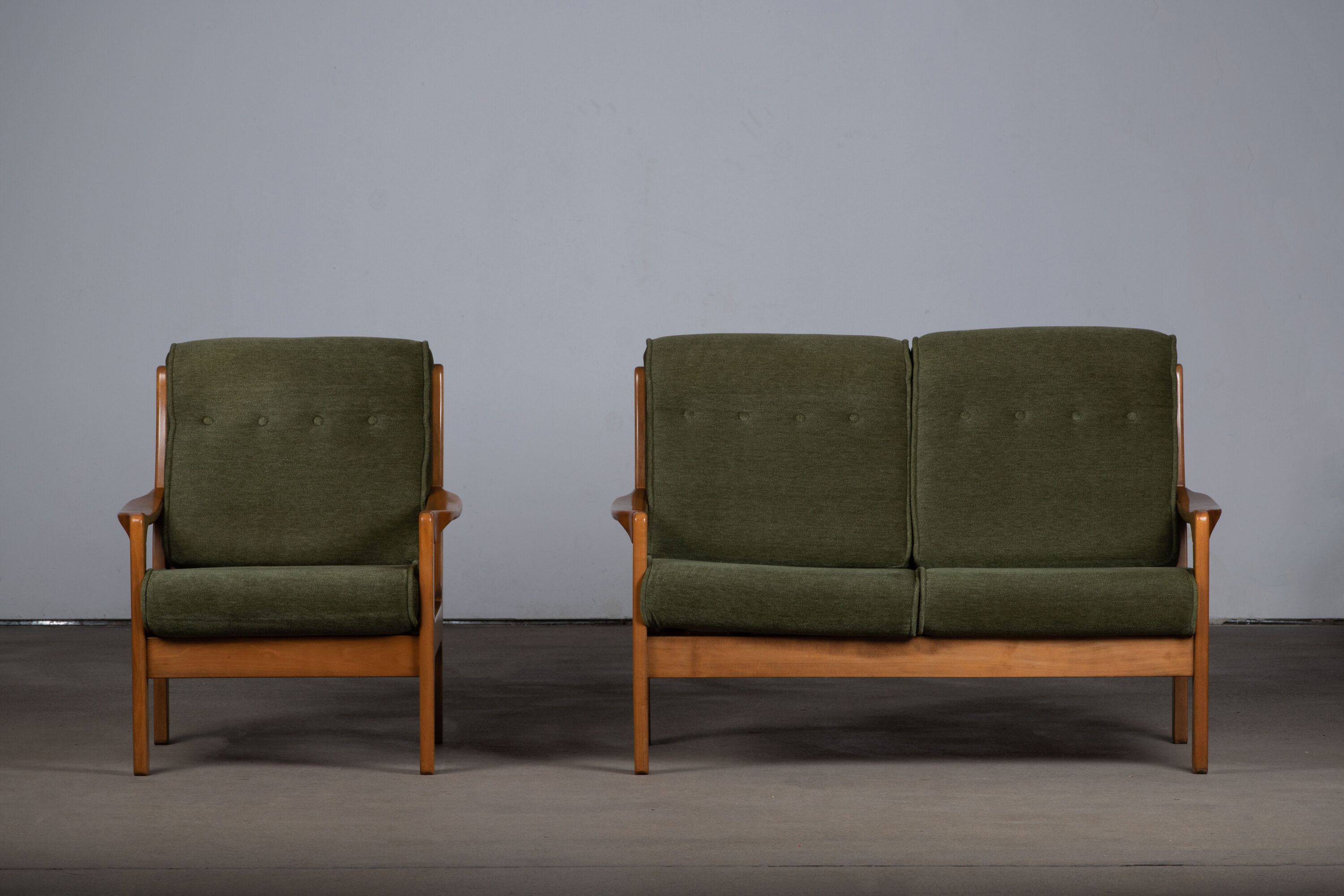 Vintage Scandinavian two-seater sofa