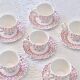Johnson & Bros "Rose Bouquet" Antique Porcelain Coffee Set
