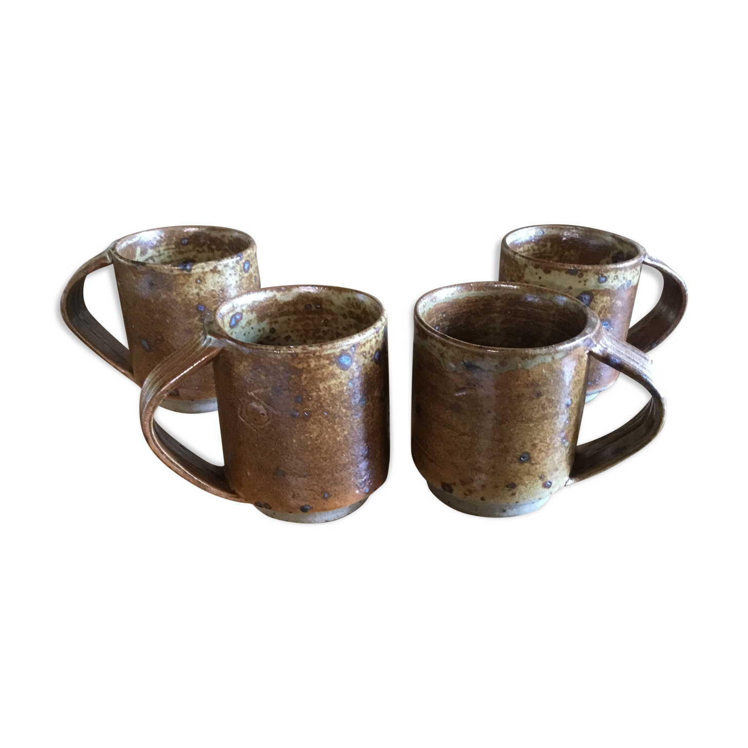 4 cups coffee a stoneware signed