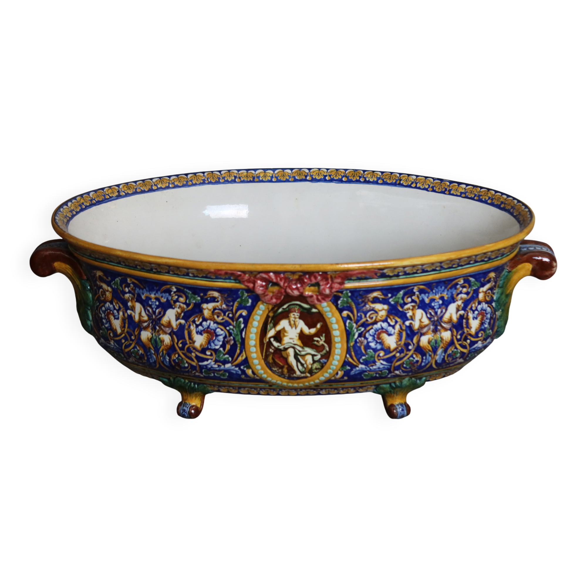 jardinière en faience de Gien