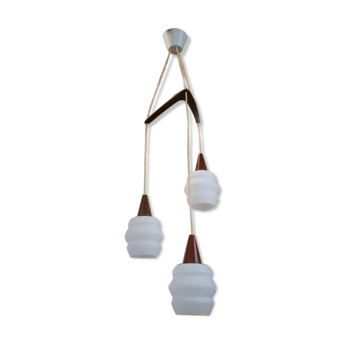 Scandinavian boomerang chandelier