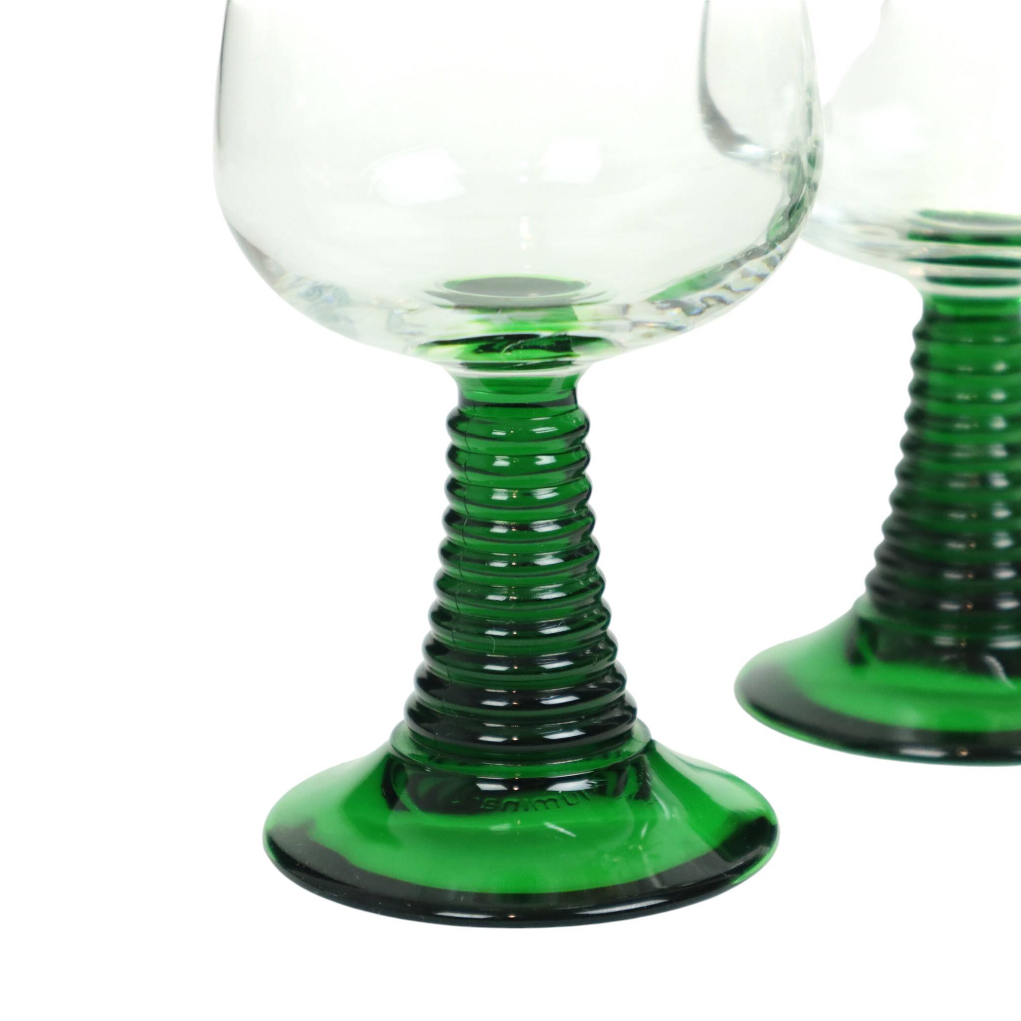 Set of 4 Vintage Luminarc Roemer Wine Glasses France