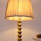 Pair of Swedish brass lamps from the mid-century.