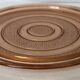 Plateau vintage en verre rose