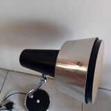 50s/60s desk lamp in chrome and black lacquer
