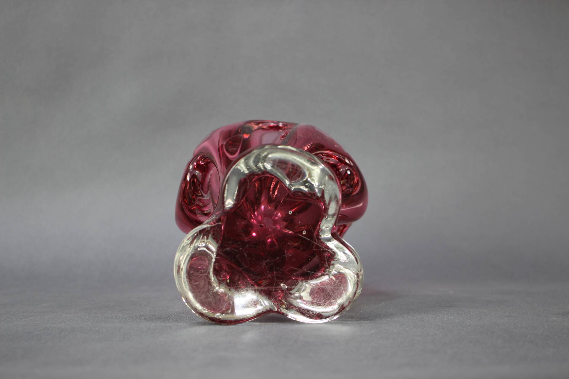 Bohemian Art Glass Vase by Josef Hospodka, Czechoslovakia, 1960s