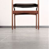 Set of 4 teak dining chairs by Erik Buch for Anderstrup 1950s