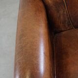 armchair made of sheep leather with a wonderful patina and good seating comfort