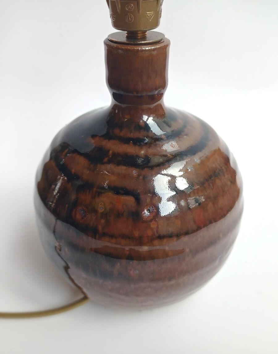 Pair of sandstone lamps - La Borne Circa 70