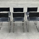 Set of 6 B5/B40 Chairs with Tubular Frame attributed to Marcel Breuer