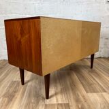 Vintage Scandinavian mid-length rosewood sideboard, 60s