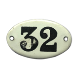 Enamelplate number 32