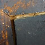 Old French fireplace mirror with beautiful ornament