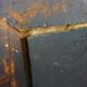 Old French fireplace mirror with beautiful ornament