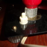 Rockabilly bedside lamp table 1950