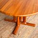 Table ronde extensible en teck de Dyrlund, Danemark