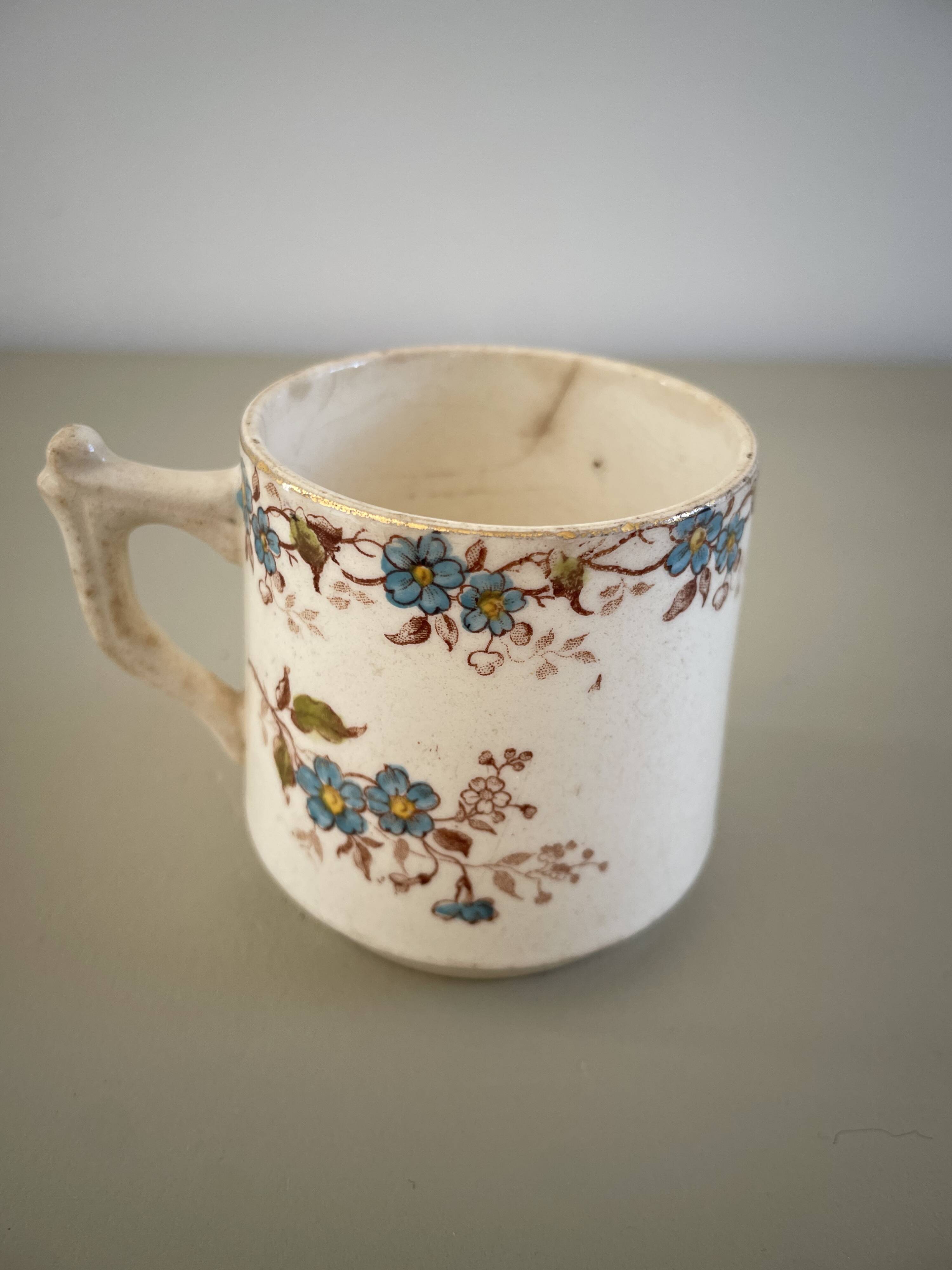 Gien polychrome ironstone coffee cup