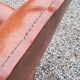 Leather club armchair back mustache from the 30s