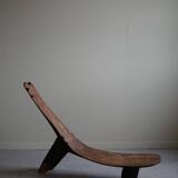 Rustic tribal Lobi chair from West Africa, Burkina Faso, Wabi Sabi, 1940s.