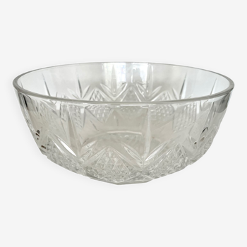 Vintage glass salad bowl