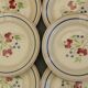 Set of 6 luneville earthenware dinner plates. bagatelle model.