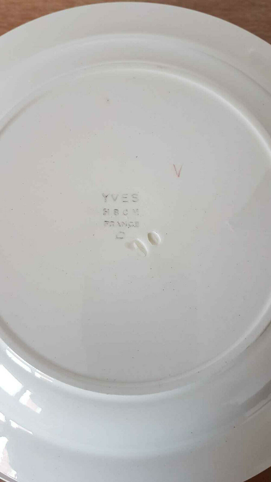 Set of 10 hollow plates in Creil and Montereau earthenware HBCM model Yves