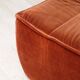 Vintage velvet armchair, 1970