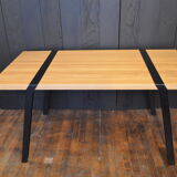 Table in solid oak and metal PI01