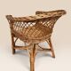 Child's chair in wicker and woven rattan