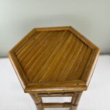 Vintage bamboo side table