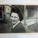 Photography Woman, black and white, original print, Hairstyle from the 40s