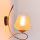 Vintage brass and glass wall lights, France 1950.