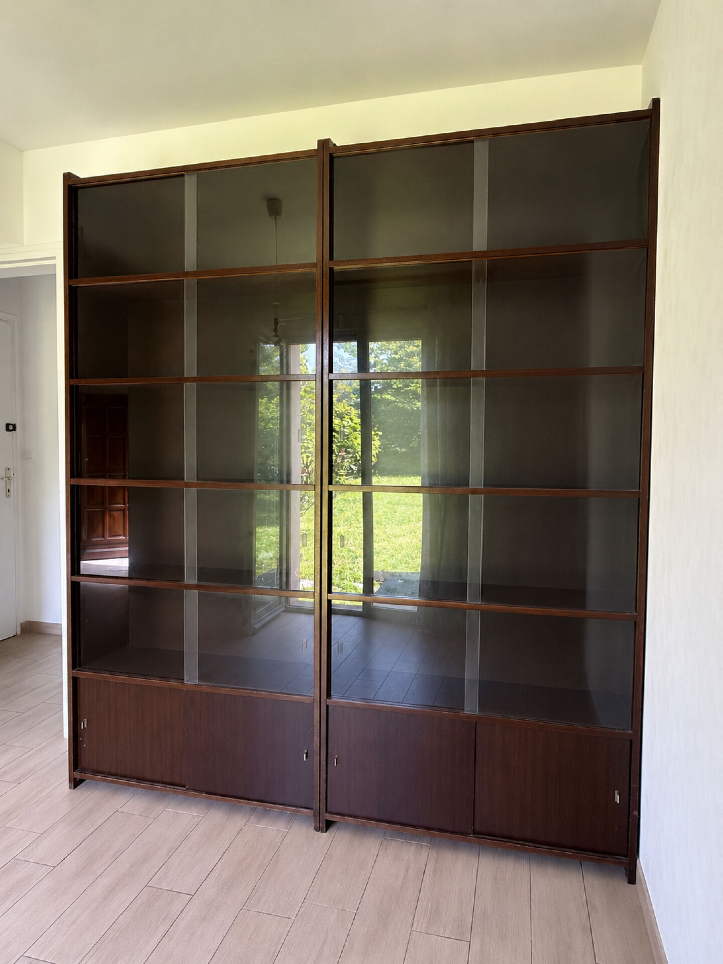 Large vintage library/display cabinet